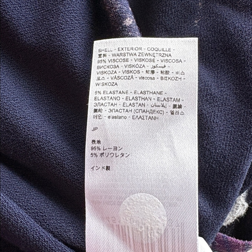 DESIGUAL Long Sleeve Top - Blue and Purple Floral - Picture 9 of 11